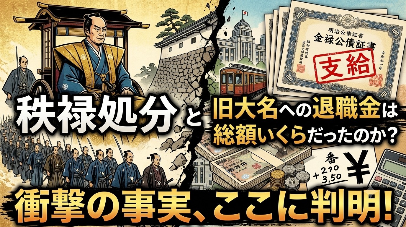 秩禄処分、武士の俸禄を見直す政策のイメージ