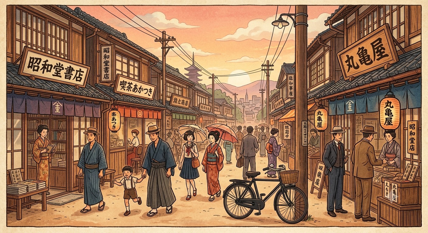 楽市楽座、商業活動を自由にした戦国時代の政策のイメージ